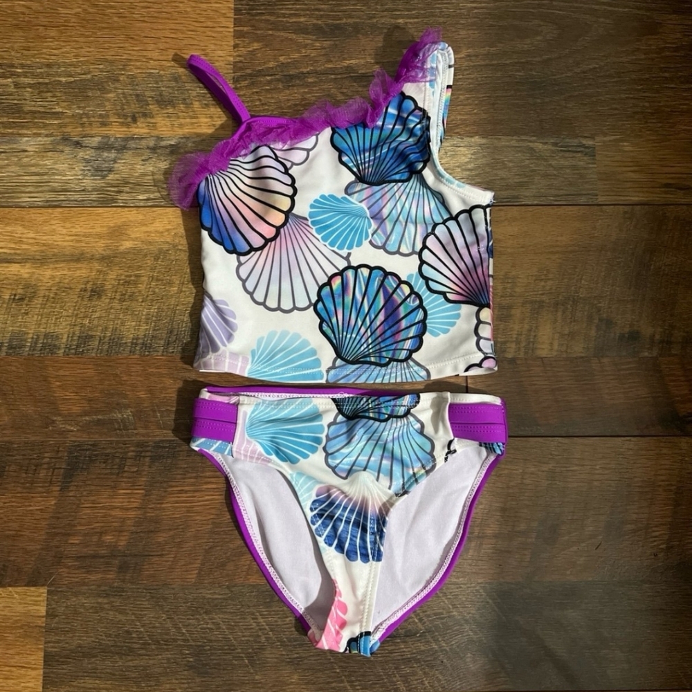 Jantzen Girls Sea Shell Bikini Size 5